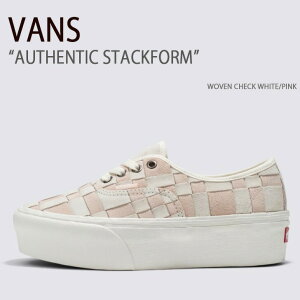 VANS oY Xj[J[ AUTHENTIC STACKFORM WOVEN CHECK WHITE PINK VN0A5KXXYL7 I[ZeBbN fB[X p