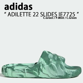adidas Originals アディダス オリジナルス サンダル スリッパ ADILETTE 22 IE7725 アディレッタ Green Mint グリーン ミント スライドサンダル シャワーサンダル シューズ メンズ レディース 【中古】未使用品