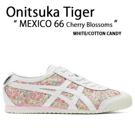 Onitsuka Tiger オニツカタイガー レディース スニーカー MEXICO 66 桜 CHERRY BLOSSOMS メキシコ 66 1183C083.100 スニーカー WHITE COTTON CANDY シューズ ホワイト コットンキャンディー【中古】未使用品