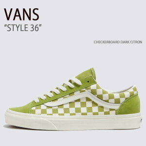 VANS oY Xj[J[ STYLE 36 CHECKERBOARD DARK CITRON VN0A3DZ3986 X^C36 Y fB[X jp p