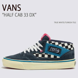 VANS バンズ スニーカー HALF CAB 33 DX TRUE WHITE TURKISH TILE VN0A5KX6BZU ハーフキャブ33DX メンズ レディース 男性用 女性用【中古】未使用品