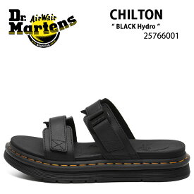 Dr.Martens ドクターマーチン サンダル ベルトサンダル CHILTON Black Hydro 25766001 ストラップ チルトン サンダル ハイドロ ブラック サイズ調整 メンズ 男性用 【中古】未使用品