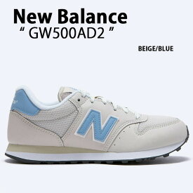 New Balance ニューバランス レディース スニーカー GW500AD2 シューズ BEIGE BLUE シューズ NEWBALANCEW500 ニューバランスW500 ビッグN ベージュ ブルー【中古】未使用品