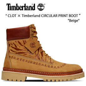 Timberland ブーツ CLOT × Timberland Men's Green 6 Circular Premium Print Boot Beige 6インチ ブーツ ベージュ Tb0a66hy231 5531-499-1689 コラボ ブーツ メンズ 男性用【中古】未使用品