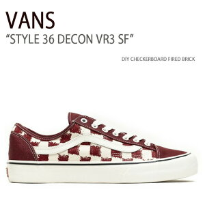 VANS oY Xj[J[ STYLE 36 DECON VR3 SF DIY CHECKERBOARD FIRED BRICK VN0007R2ZHG _C`FbJ[{[ht@C[hubN Y fB[X jp p