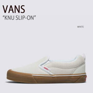 VANS バンズ スニーカー KNU SLIP-ON WHITE VN0009QDWHT ニュースリッポン ホワイト メンズ レディース 男性用 女性用