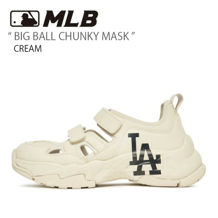楽天市場】MLB エムエルビー サンダル MLB BIG BALL CHUNKY MASK CREAM  