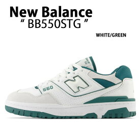 New Balance ニューバランス スニーカー BB550STA WHITE GREEN シューズ NewBalanceBB550 ニューバランス BB550 レザー ホワイト グリーン レトロデザイン ダッドシューズ メンズ レディース【中古】未使用品