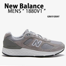 New Balance ニューバランス メンズ スニーカー 1880 V1 GRAY ウォーキングシューズ シューズ レザー 本革 スウェードシューズ スウェードスニーカー グレー【中古】未使用品