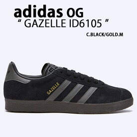 adidas originals アディダス スニーカー GAZELLE ID6105 BLACK GOLD ガゼル シューズ スエード スウェード 本革 コアブラック ゴールドメタリック メンズ レディース【中古】未使用品