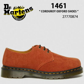 Dr.Martens ドクターマーチン シューズ 1461 CORDUROY OXFORD SHOES 27770874 TAN Duchess Corduroy タン オレンジ コーディロイ 3EYE 3ホール シューズ メンズ 男性用【中古】未使用品