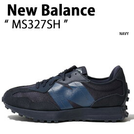 New Balance ニューバランス スニーカー MS327SH NAVY BLUE シューズ NEWBALANCE327 ネイビー ブルー ニューバランス327 ビッグN メンズ レディース 男性用 女性用【中古】未使用品