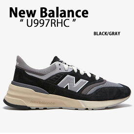 New Balance ニューバランス スニーカー U997RHC BLACK GRAY シューズ NewBalance997 ニューバランス 997R スエード スウェード ブラック グレー レトロデザイン メンズ レディース【中古】未使用品