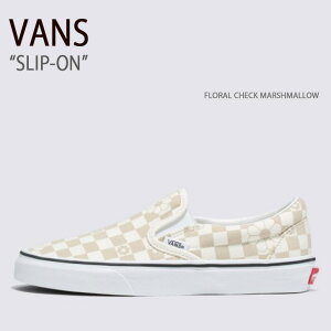 VANS oY Xj[J[ SLIP-ON FLORAL CHECK MARSHMALLOW VN0009Q7CD3 Xb| t[`FbN}V} Y fB[X jp p