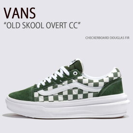 VANS バンズ スニーカー OLD SKOOL OVERT CC CHECKERBOARD DOUGLAS FIR VN000BWABXU オールドスクールオーバートCC チェッカーボード メンズ レディース 男性用 女性用【中古】未使用品