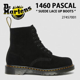 Dr.Martens ドクターマーチン 8ホールブーツ レザーブーツ 1460 8EYE PASCAL SUEDE LACE UP BOOTS 27457001 Black E H SUEDE パスカル スウェード スエード レザー ブラック シューズ メンズ 男性用【中古】未使用品