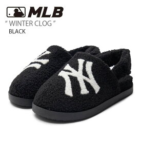 MLB エムエルビー サンダル MLB WINTER CLOG BLACK ウィンター クロッグ ボアサンダル フリースサンダル ニューヨーク ヤンキース ブラック メンズ レディース 男女兼用 男性用 女性用 3ASDWCL36-50BKS【中古】未使用品