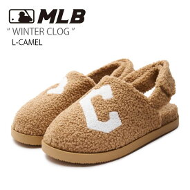 MLB エムエルビー サンダル MLB WINTER CLOG L-CAMEL ウィンター クロッグ ボアサンダル フリースサンダル クリーブランド ガーディアンズ キャメル ブラウン メンズ レディース 男女兼用 男性用 女性用 3ASDWCL36-45CAL【中古】未使用品