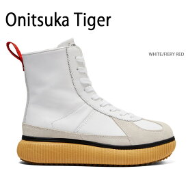 Onitsuka Tiger オニツカタイガー ブーツ DELECITY BOOT WHITE FIERY RED デレシティブーツ ホワイト ファイアリーレッド メンズ レディース 男女共用 男性用 女性用 1183C158.100 【中古】未使用品