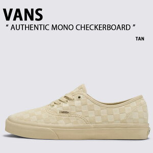 VANS oY Xj[J[ AUTHENTIC MONO CHECKERBOARD TAN VN0009PVTAN I[ZeBbN `FbJ[{[h ^ `FbN Y fB[X jp p