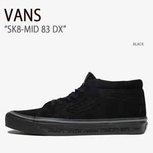 VANS oY Xj[J[ Neighborhood SK8-MID 83 DX BLACK VN0A5JMFCJJ XP[g~bhDX ubN Y fB[X jp p