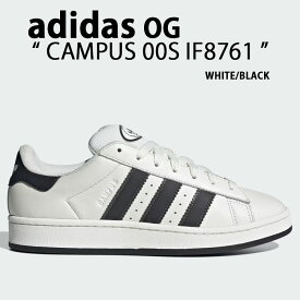 adidas Originals アディダス スニーカー CAMPUS 00S WHITE BLACK IF8761 キャンパス シューズ ホワイト ブラック レザースニーカー レザーシューズ クラシック メンズ レディース【中古】未使用品