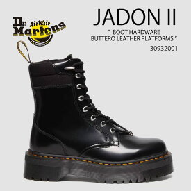 Dr.Martens ドクターマーチン JADON II BOOT HARDWARE BUTTERO LEATHER PLATFORMS 30932001 Black Buttero ブラック メンズ レディース 男性用 女性用【中古】未使用品