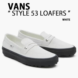 VANS バンズ ローファー STYLE 53 LOAFERS WHITE VN000CQPYB2 シューズ スタイル53 スエード スリッポン ローファースタイル ホワイト メンズ レディース【中古】未使用品