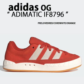 adidas originals アディダス スニーカー ADIMATIC IF8796 アディマティック PRELOVED RED CORE WHITE ORANGE プレラブドレッド コアホワイト オレンジ メンズ レディース 男性用 女性用【中古】未使用品