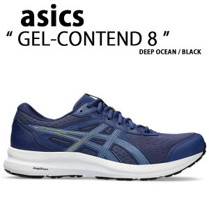 ASICS AVbNX Xj[J[ GEL-CONTEND 8 1011B492-804 DEEP OCEAN BLACK Q Reh 8 fB[vI[V ubN V[Y jOV[Y Y