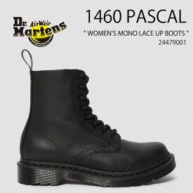 Dr.Martens ドクターマーチン 8ホールブーツ レザーブーツ 1460 PASCAL WOMEN'S MONO LACE UP BOOTS 24479001 BLACK Virginia ブラック レザー シューズ レディース 女性用【中古】未使用品