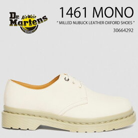 Dr.Martens ドクターマーチン レザーシューズ 3ホールシューズ 30664292 1461 Mono Milled Nubuck Leather Oxford Shoes 3 EYE SHOE Parchment Beige ベージュ ヌバック メンズ レディース 男性用 女性用 男女共用【中古】未使用品