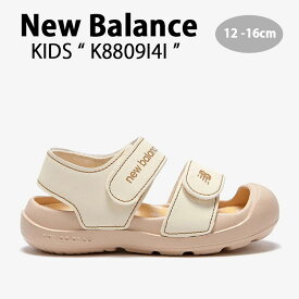 New Balance ニューバランス キッズ サンダル NewBalance 8809 IVORY キッズシューズ アイボリー ベージュ チェック柄 ベルクロ K8809I4I ベビー用 キッズ用 ジュニア用 子供用【中古】未使用品