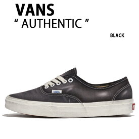 VANS バンズ スニーカー AUTHENTIC WAVE WASHED BLACK VN000BW5CJK オーセンティック ウェーブ ウォッシュド ブラック メンズ レディース 男性用 女性用 【中古】未使用品