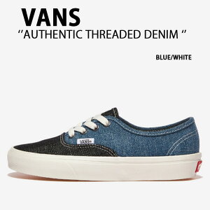 VANS oY Xj[J[ AUTHENTIC THREADED DENIM BLUE WHITE VN000BW5Y6Z I[ZeBbN Xbh fj u[ zCg Y fB[X jp p