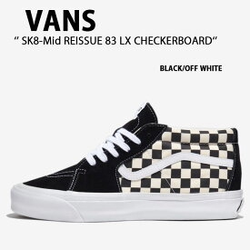 VANS バンズ スニーカー SK8-Mid REISSUE 83 LX CHECKERBOARD BLACK OFF WHITE VN000CQQ2BO スケートミッド リーシュ 83 LX チェッカーボード ブラック オフホワイト メンズ レディース 男性用 女性用 【中古】未使用品