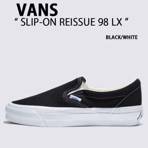 VANS oY Xj[J[ SLIP-ON REISSUE 98 LX BLACK WHITE VN000CSEBA2 Xb| CV[ ubN@zCg Y fB[X jp p