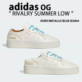 adidas originals アディダス スニーカー ミュール RIVALRY SUMMER LOW ID2844 IVORY GOLD METALLIC SEMI BLUE BURST アイボリー ゴールドメタリック セミブルーバースト メンズ レディース【中古】未使用品