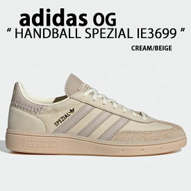 adidas Originals アディダス オリジナルス スニーカー HANDBALL SPEZIAL IE3699 CREAM BEIGE ハンドボール スペツィアル シューズ テラス系 Tトゥ レザー 本革 ニュアンスカラー クリーム ベージュメンズ 【中古】未使用品