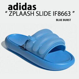 adidas アディダス レディース サンダル ZPLAASH SLIDE SANDAL IF8663 スプラッシュ BLUE スライドサンダル シャワーサンダル エアーサンダル ブルー【中古】未使用品