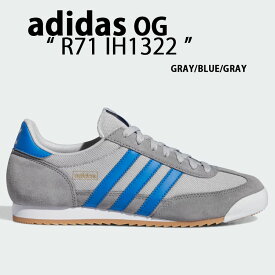 adidas originals アディダス スニーカー R71 IH1322 GRAY BLUE シューズ スエードアッパー グレー ブラック テラス系 Tトゥ メンズ レディース【中古】未使用品