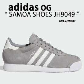 adidas originals アディダス スニーカー SAMOA SHOES JH9079 サモア GRAY WHITE シューズ スエードアッパー 本革 グレー ホワイト テラス系 Tトゥ ニュアンスカラー メンズ レディース【中古】未使用品