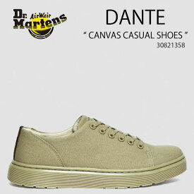 Dr.Martens ドクターマーチン スニーカー DANTE 6ホール Pale Olive CANVAS 30821358 シューズ ペール オリーブ キャンパス メンズ レディース 男性用 女性用 男女兼用【中古】未使用品