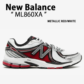 New Balance ニューバランス スニーカー ML860XA METAL RED WHITE シューズ 860v2 New BalanceML860 ニューバランスML860 メッシュアッパー ランニングシューズ メタルレッド ホワイト メンズ レディース【中古】未使用品