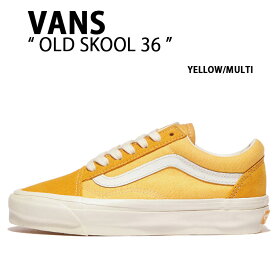 VANS バンズ スニーカー OLDSKOOL 36 SALT WASH YELLOW MULTI VN000CT9BK2 オールドスクール 36 ソルトウォッシュ イエロー マルチ メンズ レディース 男性用 女性用 【中古】未使用品