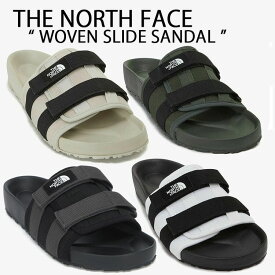 THE NORTH FACE ノースフェイス サンダル WOVEN SLIDE (EX) スライドサンダル サイズ調整 BLACK KHAKI BEIGE WHITE ベルトサンダル ロゴ ブラック カーキ ベージュ ホワイト メンズ レディース NS92Q22S/T/U NS98P04A/B/C/D【中古】未使用品