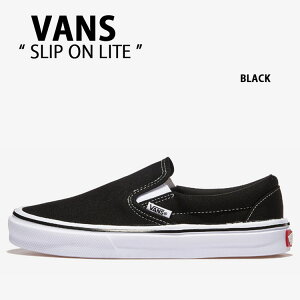 VANS oY Xj[J[ SLIP ON LITE BLACK WHITE V98 LITE Xb| Cg ubN zCg Y fB[X jp p