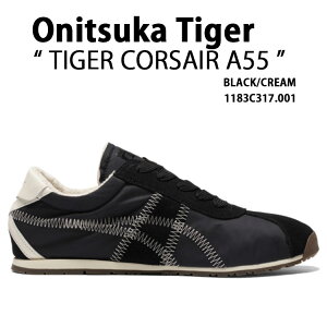 Onitsuka Tiger IjcJ^CK[ Xj[J[ TIGER CORSAIR A55 BLACK CREAM ^CK[ RZA A55 ubN N[ Y fB[X jp 1183C317.001