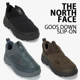 THE NORTH FACE ノースフェイス スリッポン GOOSE DOWN SLIP-ON ダウンシューズ シューズ BLACK GRAY BROWN ウィンタースリッポン 防寒 シューズ スニーカー ブラック グレー ブラウンメンズ レディース NS93Q57A/B/C【中古】未使用品