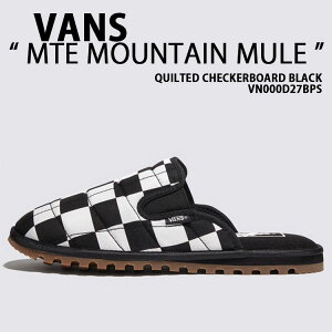 VANS oY ~[ V[Y MTE MOUNTAIN MULE QUILTED CHECKERBOARD BLACK VN000D27BPS }Ee~[ `FbJ[{[h ubN Y fB[X
